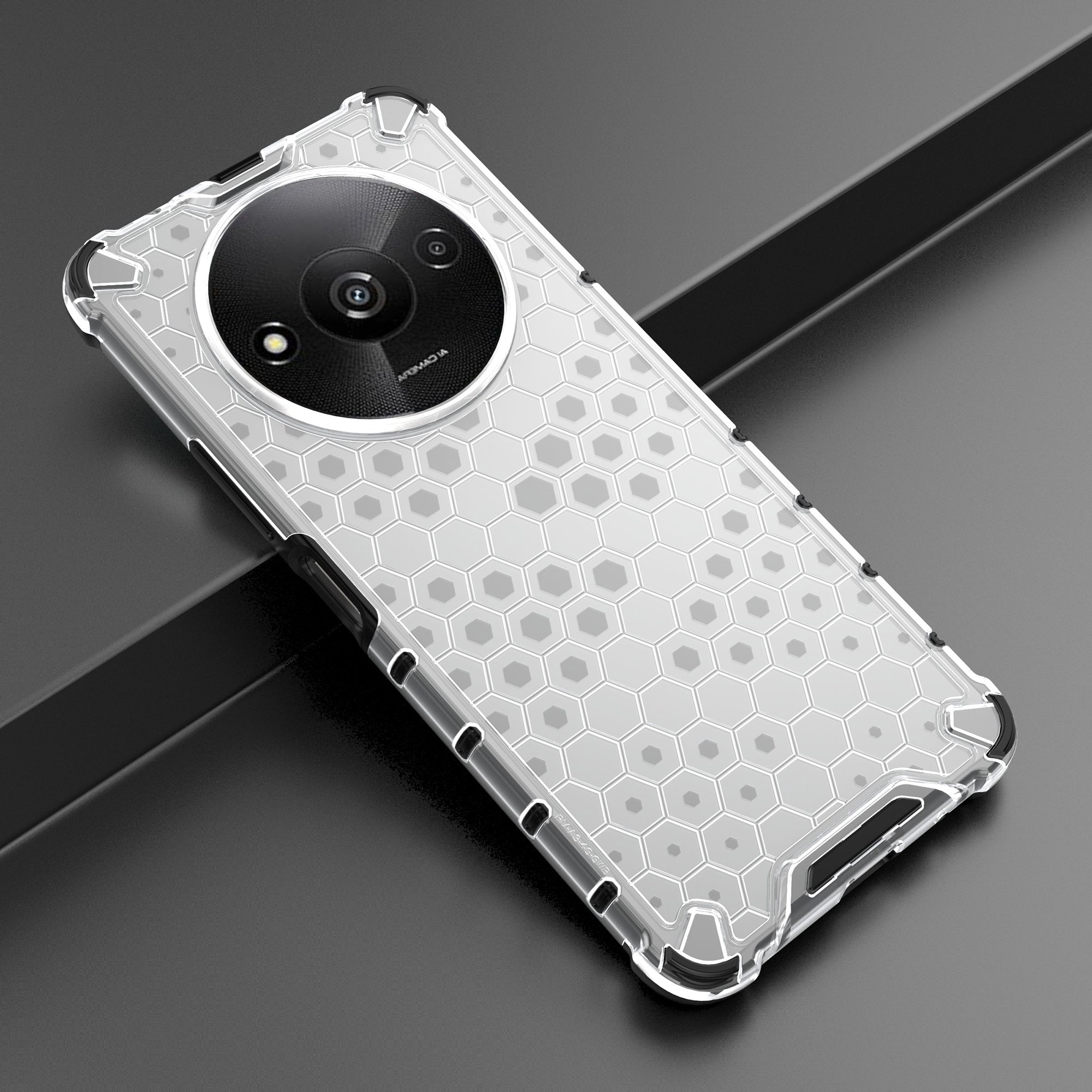For Xiaomi Redmi A3 / Poco C61 4G Cell Phone Cases Honeycomb Design TPU+PC Anti-scratch Cover For Xiaomi Redmi A3 / Poco C61 4G Cell Phone Cases Honeycomb Design TPU+PC Anti-scratch Cover
